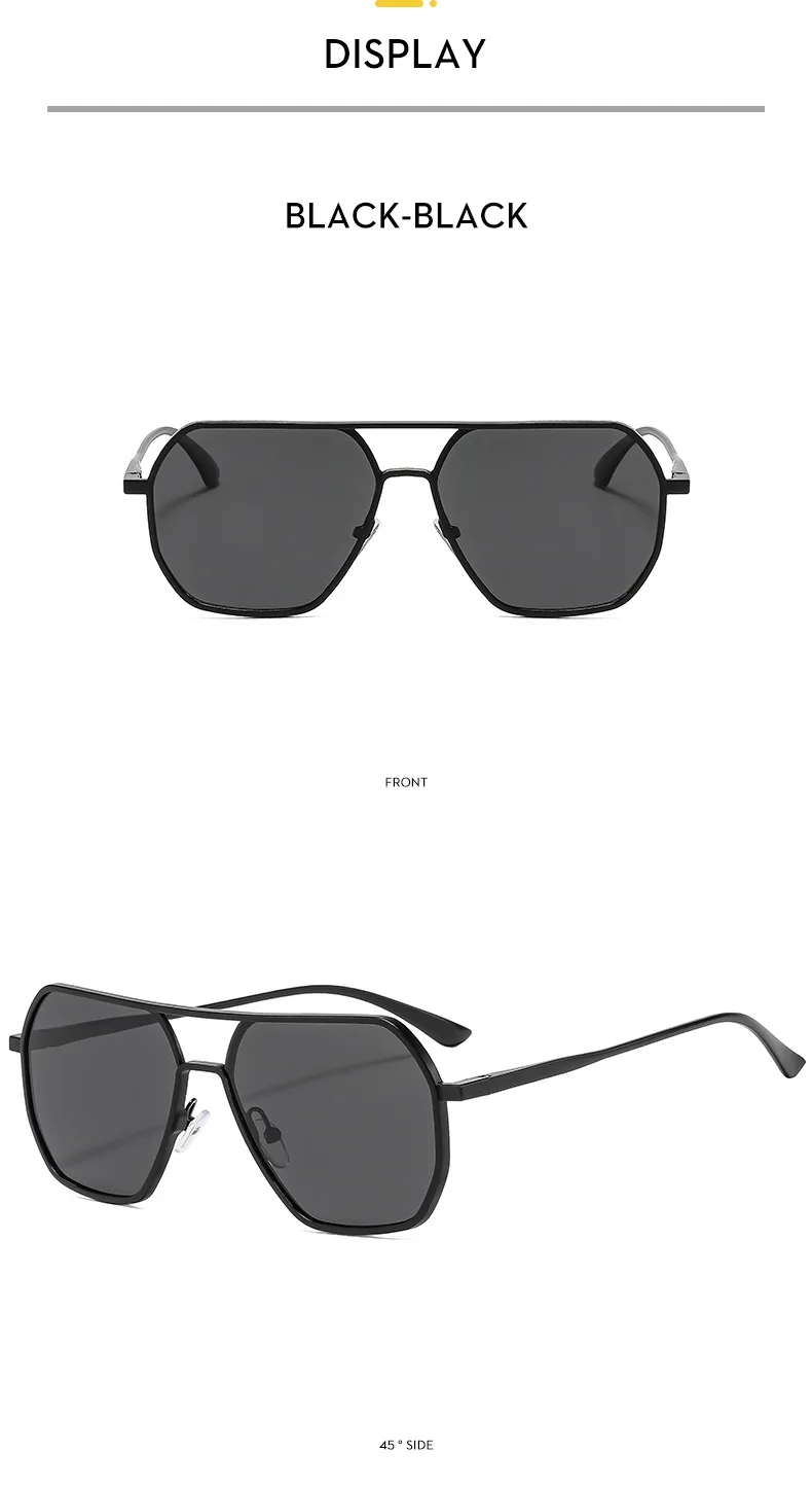 Neue Fashion Square Polarisierte Sonnenbrille Für Frauen Männer Retro Metall Rahmen Sonnenbrille Hohe Qualität Shades UV400 Brillen – Detail 6