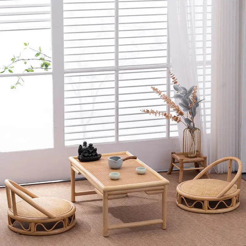 Japanese bay window small coffee table tatami table simple zen low table balcony small household