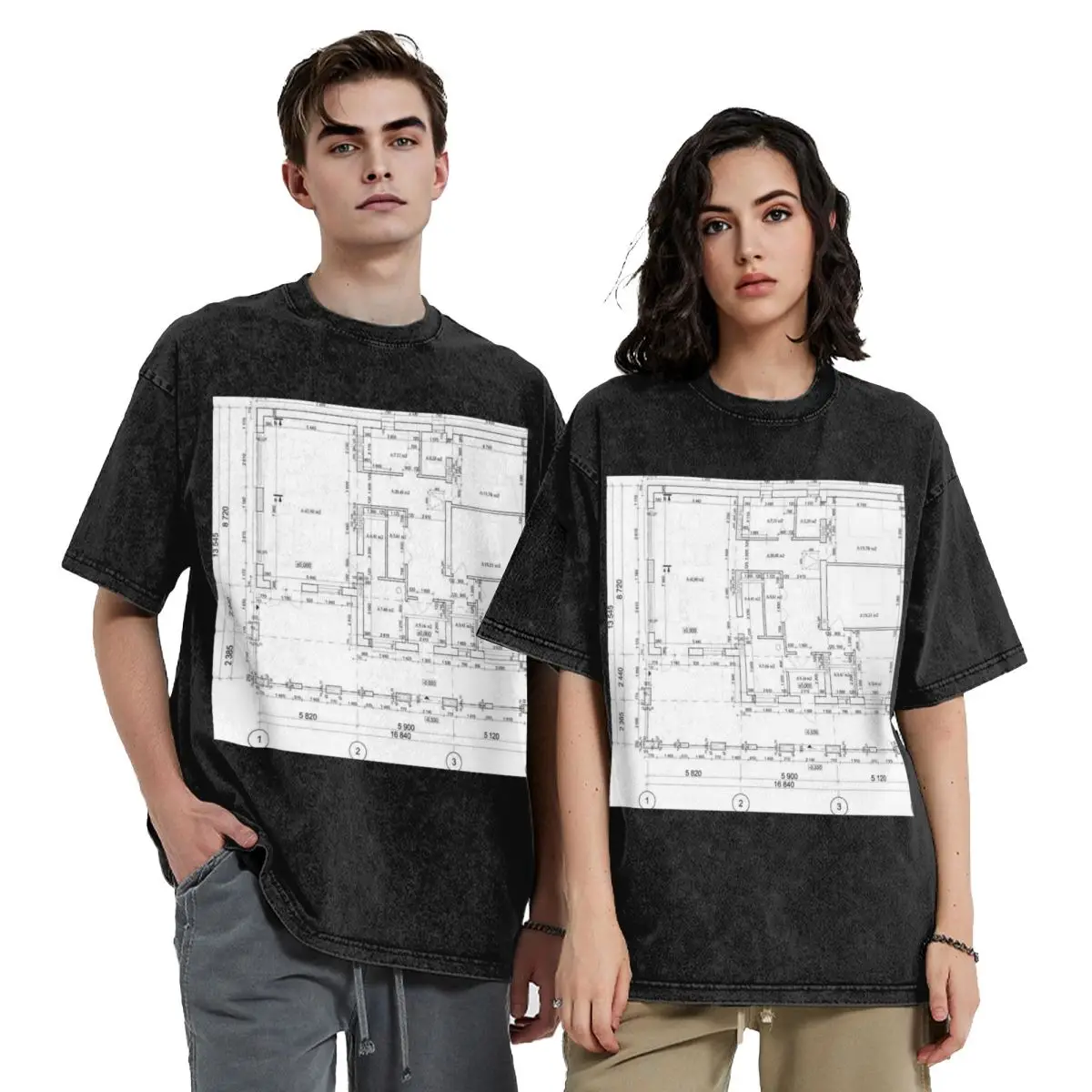 

Подробный архитектурный частный дом, напольный план, футболки с короткими рукавами, потертые топы, футболки, уличная футболка, хлопок для мужчин и женщин