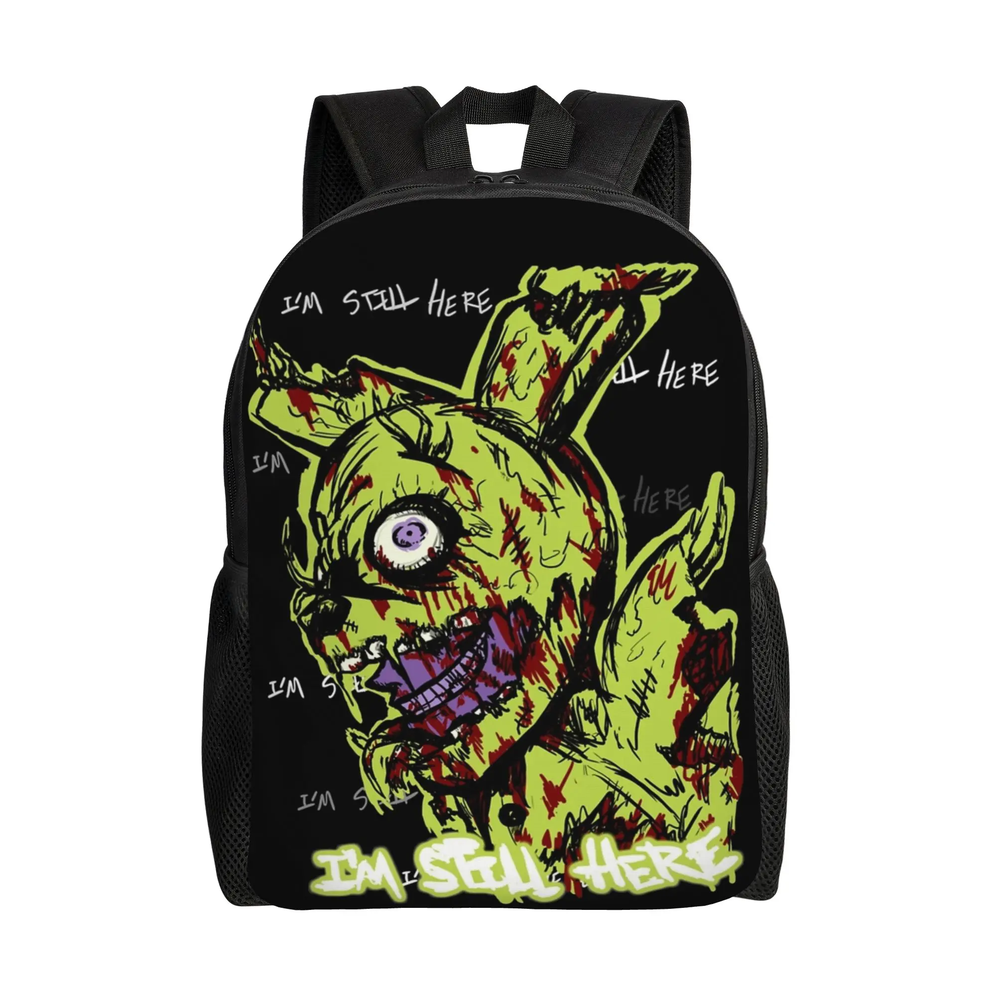 

Springtrapped FNAF At Freddys Backpack Boy Girl Polyester Outdoor Style Backpacks Large Kawaii School Bags Rucksack