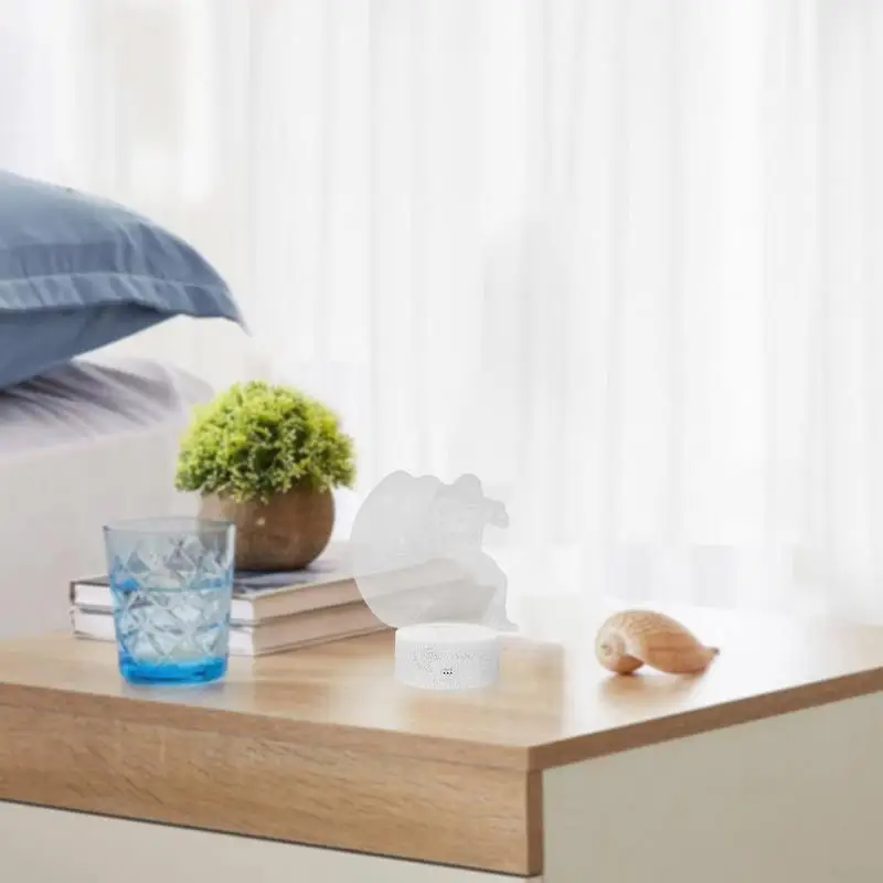 LED Football Light 3D Visual Effects Acrylic Football Sign Lamp 16 Colors Changing Energy Saving Night Light For Kid Sports Fans