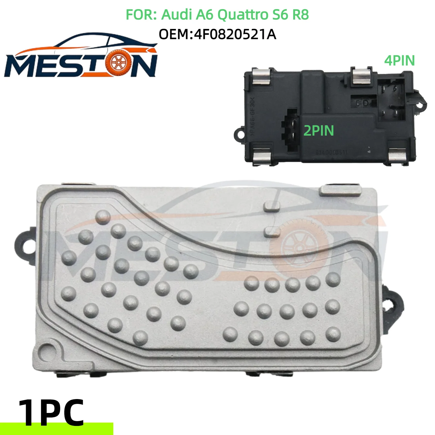 

New Heater Blower Motor Resistor For Audi A6 Quattro S6 R8 OEM 4F0820521A 4F0 820 521 A 4F0820521 132539 CAR ACCESSORIES