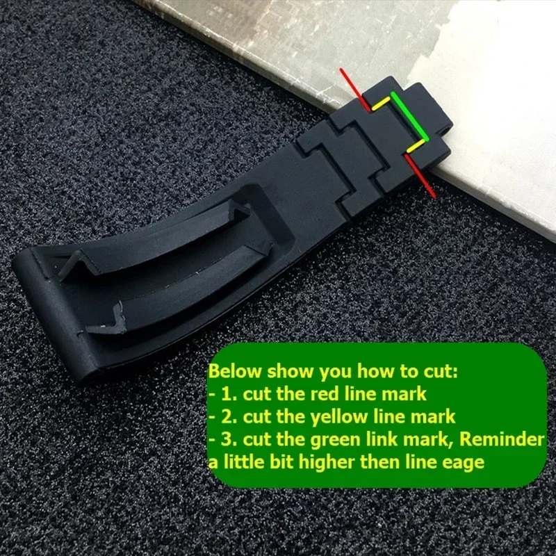 20/21 مللي متر جودة المطاط الطبيعي حزام الساعات ل رولكس حزام ل دايتونا الغواصة GMT يخت ماستر أويسترفليكس جلايدلوك الملونة