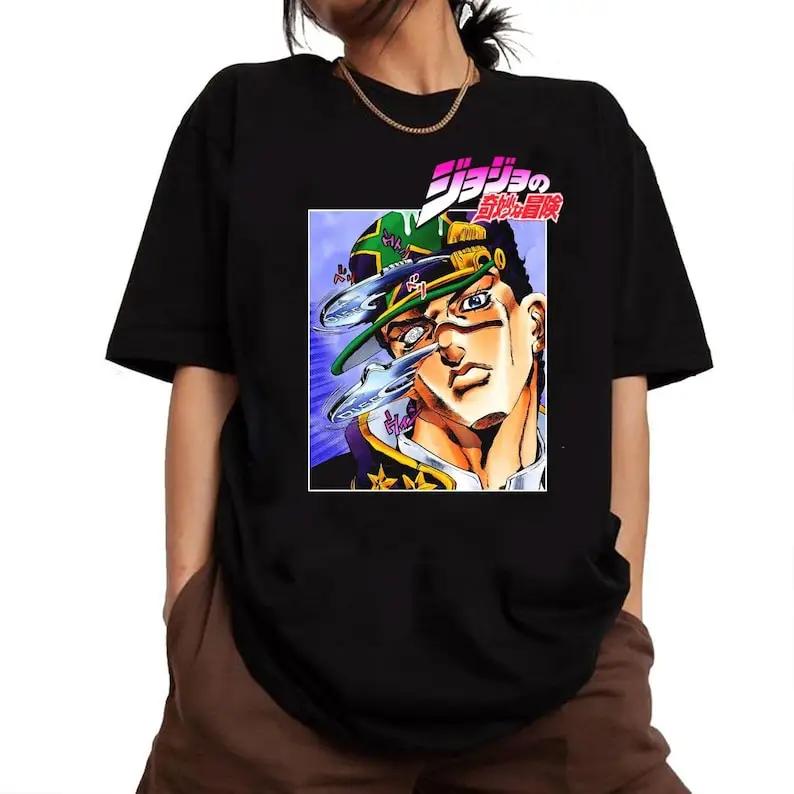 Kujo Jotaro Shirt, Anime JJ's Bizarre Adventure T-Shirt, Anime T-Shirt