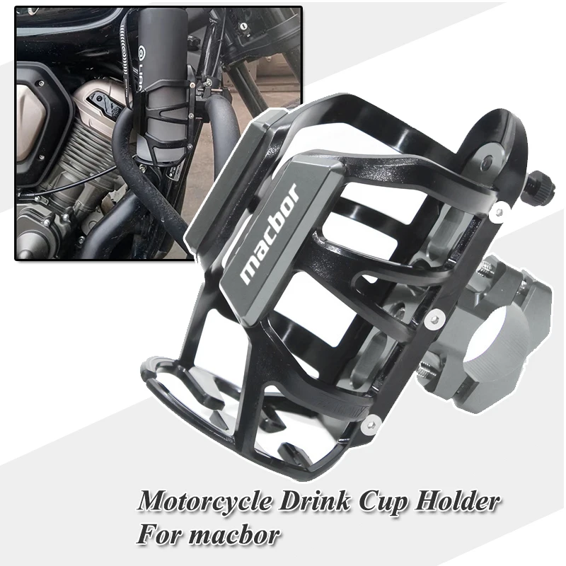 Motorcycle Water Bottle Drink Cup Holder For Macbor Montana XR1 XR3 XR5 Eight Mile 500 Lord Martin Shifter MC1 Stormer R Fun 125