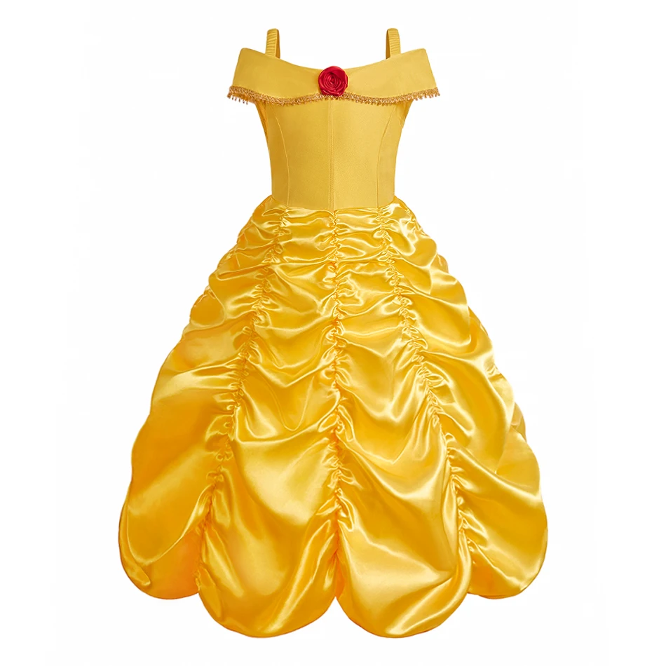 Mädchen Prinzessinnenkleid Kinder Fantasie-Cosplay-Kostüm Kinder Party Ballkleid Halloween Karneval Verkleidungskleidung Buchwoche – Detail 6