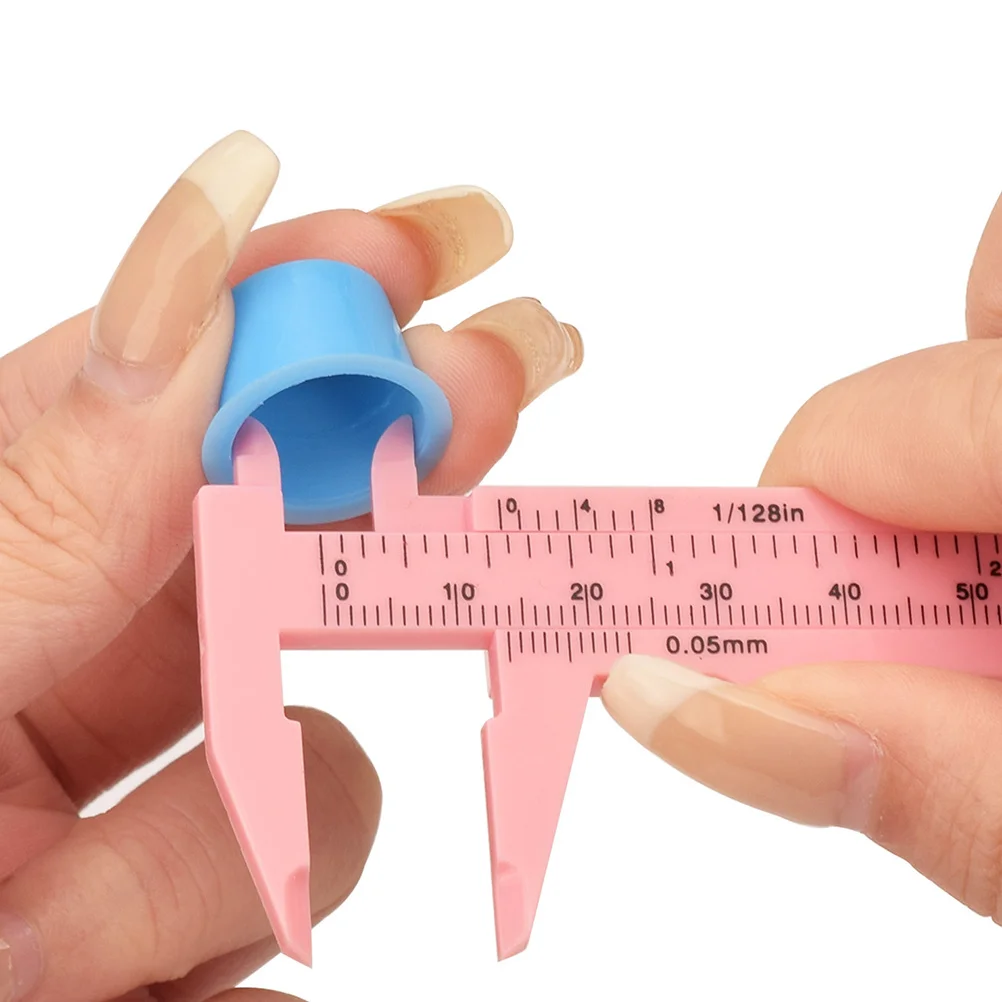 

Eyebrow Measuring Ruler Plastic Caliper Lightweight Durable Sliding Scale Makeup Tool Professional Facial Measuring Tool