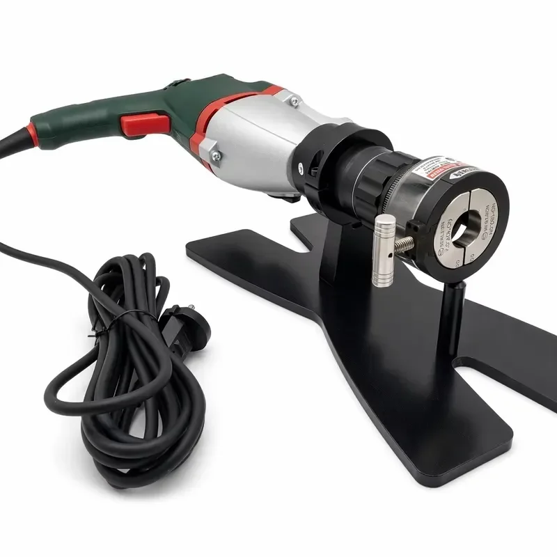Ultra-Lightweight Handheld Tube End Facer Compact Squaring Beveling Solution for Stainless Steel Piping 220V 1300W