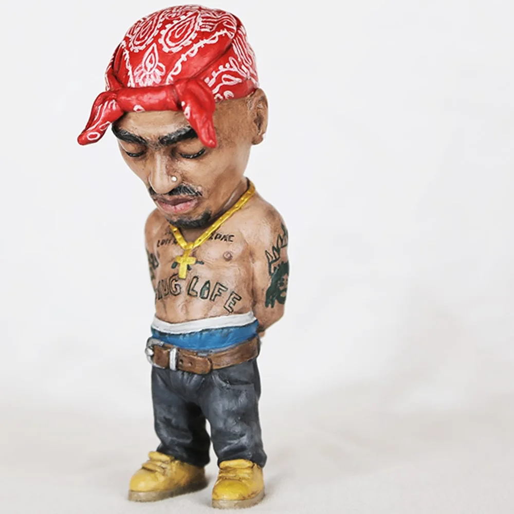 Tupac Rapper Figure Hip Hop Star Pac Toys Cool Stuff Figures Collection Model Doll Gift