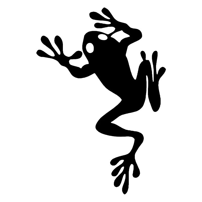 

Die-Cut Vinyl Decal Climbing Frog Car Sticker Waterproof Auto Decors on Car Body Bumper Rear Window Laptop Choose Size #10806