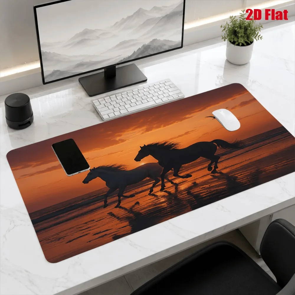 Simple Marigold printed silica mud with smooth surface and seamless edges. Perfect for office use desk accessories desk mat