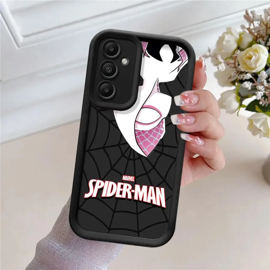 Marvel Cartoon Spider Man Cover Phone Case for Samsung Galaxy A12 A13 A14 A22 A23 A24 A32 A33 A34 Soft TPU