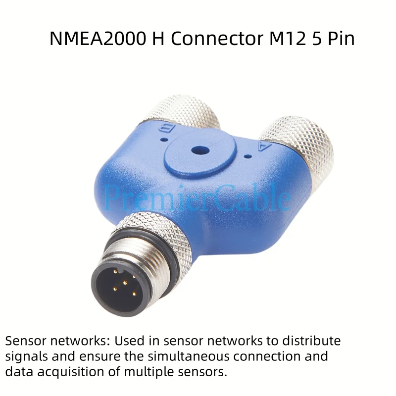 Imagem -03 - Nmea 2000 y Divisor Adaptador 5pin Multiport M12 à Prova Impermeável Água um Código Macho para Fêmea Conector do Sensor de Aviação Conector Industrial