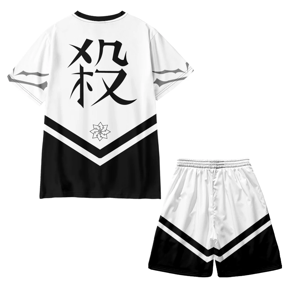 بدلة مكونة من قطعتين Shinazugawa Sanemi نمط ثلاثية الأبعاد الطباعة اليابانية سترة أحدث Haori Yukata موضة كيمونو السراويل مجموعات