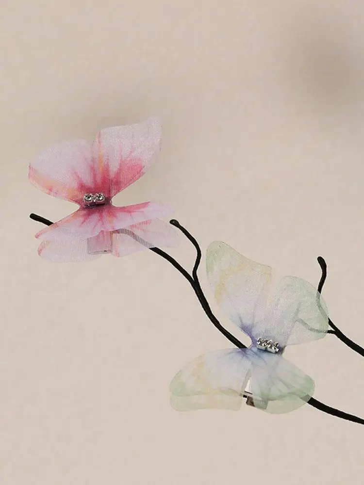 

5Pcs/Set Cute Hairpins Simulation Butterfly Hair Clips Girls Princess Colorful Hairgrip Sweet Hair Ornament Super Nice Headwear