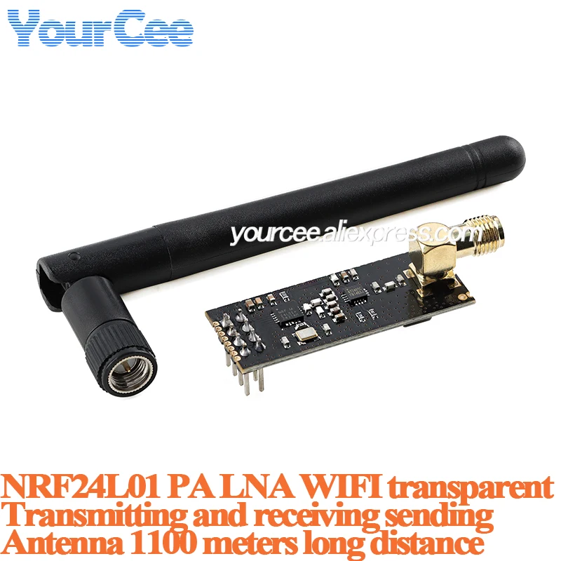NRF24L01+PA+LNA NRF24L01 Mini 2.4GHz RF Wireless Module Power Enhanced Receiver Transceiver Board USB WIFI serial port module