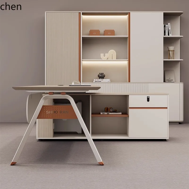 a2 Office Desk Simple Modern Executive Desk Manager High-end Office Desk and Chair Set