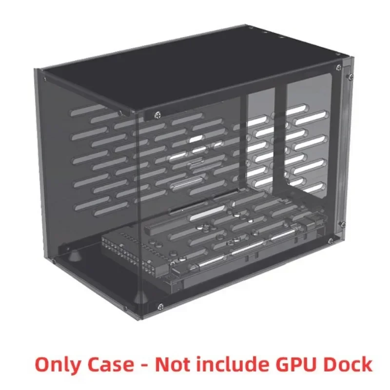 Imagem -02 - Thunderbolt-compatível Case Gpu Dock Placa Gráfica Interna Armação de Metal Placa Acrílica para Atx Sfx Flex Fonte de Alimentação 1u Th3p4g3