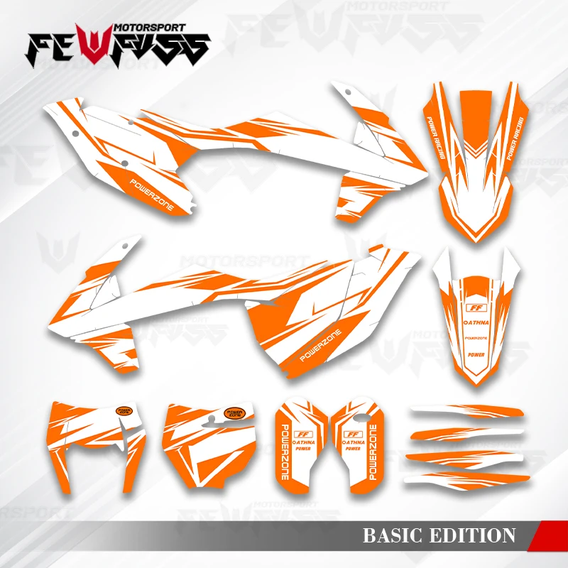 

Fewfuss Graphics Decals Stickers Motorcycle Background Custom For KTM SX SXF XC XCF 2016-2018 EXC EXCF XCW 2017-2019 008