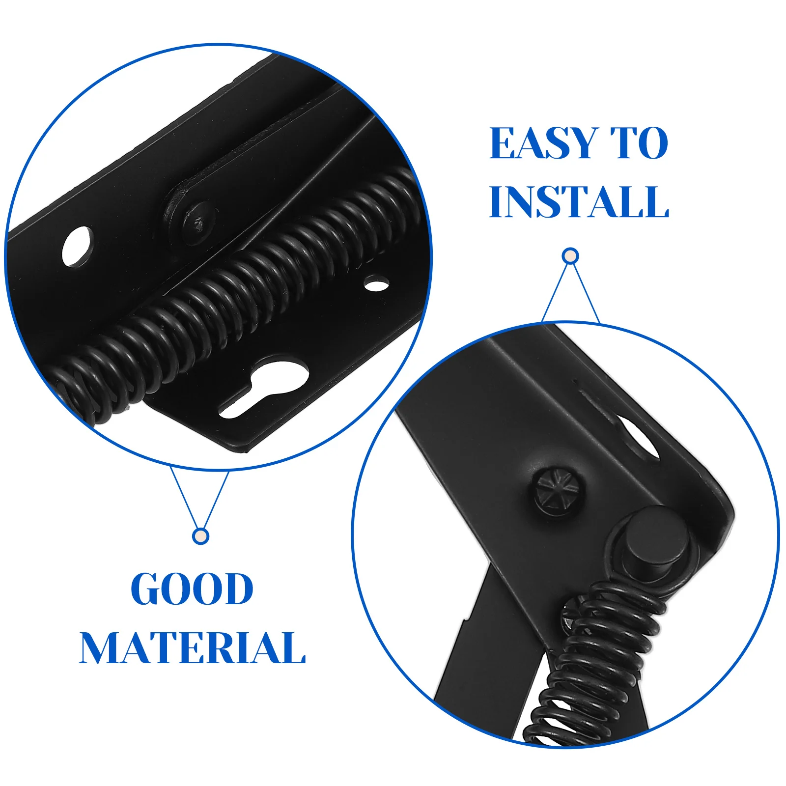 

1 Pair Spring Loaded Cabinet Folding Sofa Cupboard Drop Down Hinges Folding Bed Support Heavy Duty Steel Garage Door Hinge