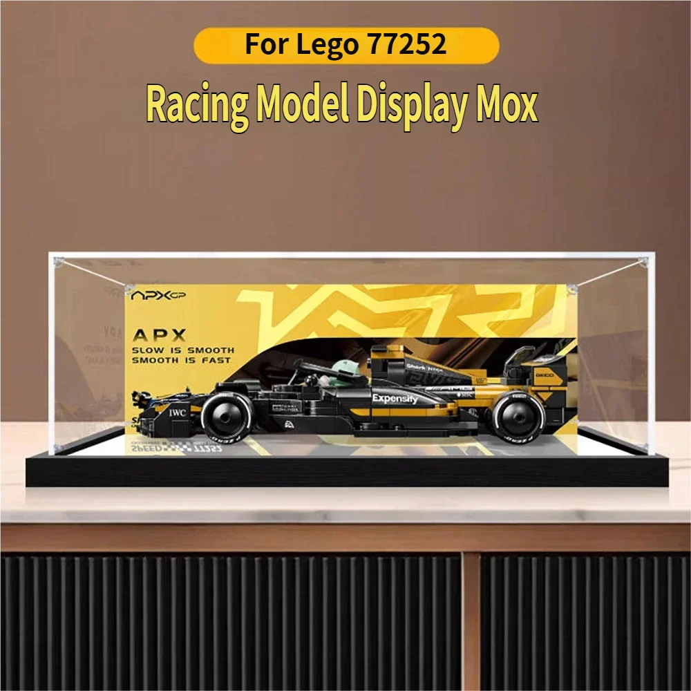 

Акриловый витрина для Lego 77252, набор для сборки гоночных автомобилей — пылезащитная витрина, прозрачная витрина — витрина только