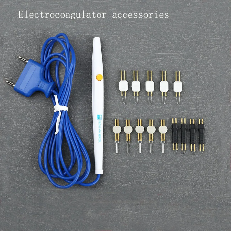 Beauty and Plastic Surgery Single-Pole Pen-Type Small White Electrocoagulation Pen Tip, Chun Guang Electrocoagulation Pen Tip V5