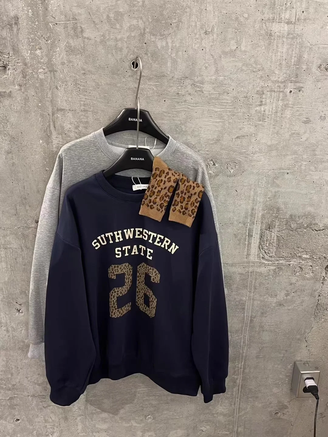 Sweat-shirt rond Ne Long Sve pour femme, imprimé léopard, motif de lettres, décontracté, confortable, Streetwear, automne 2025