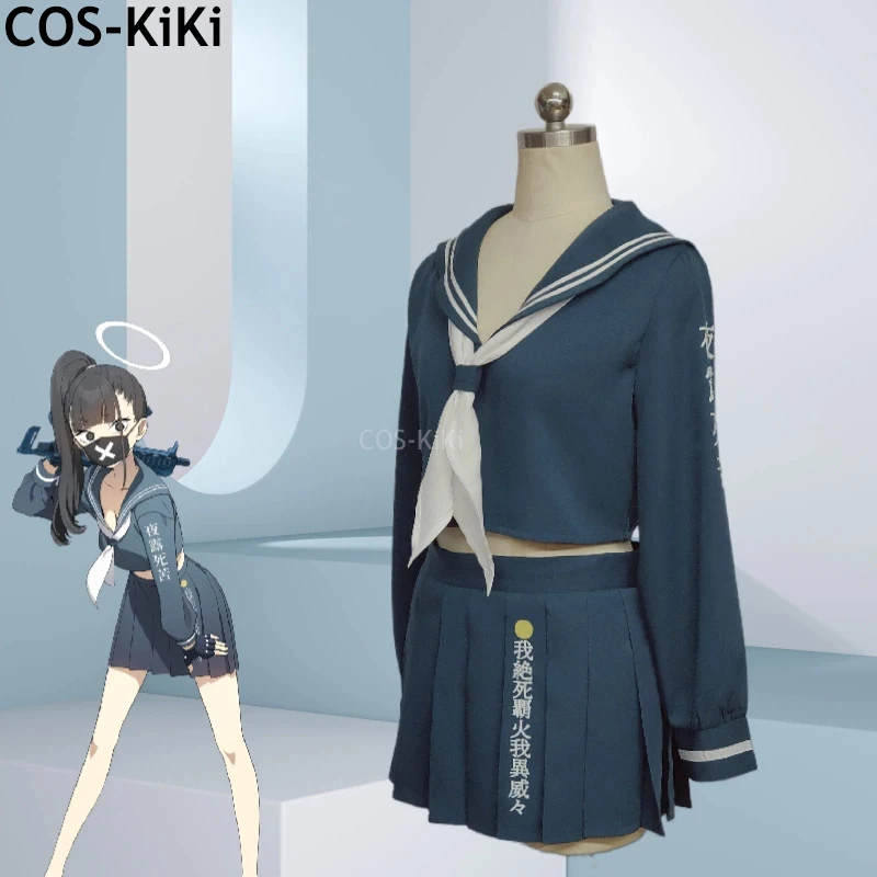 COS-KiKi Blue Archive ZaYuJiang Bad Girls Game Suit Cool Lovely Uniform Cosplay Costume Halloween Party Role Play Outfit