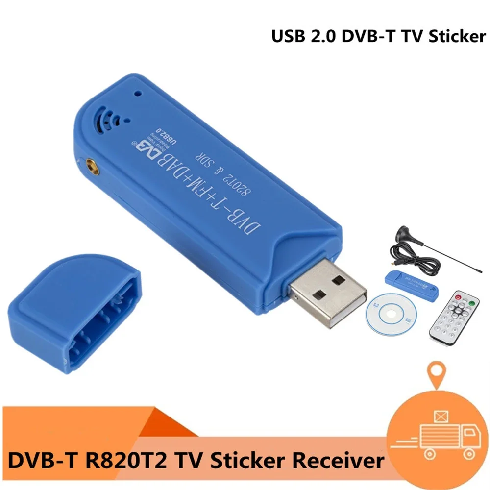 Mini Portable TV stick 820T2 FC0012 Digital USB 2.0 TV Stick DVB-T + DAB + FM RTL2832U Support SDR Tuner Receiver TV accessories