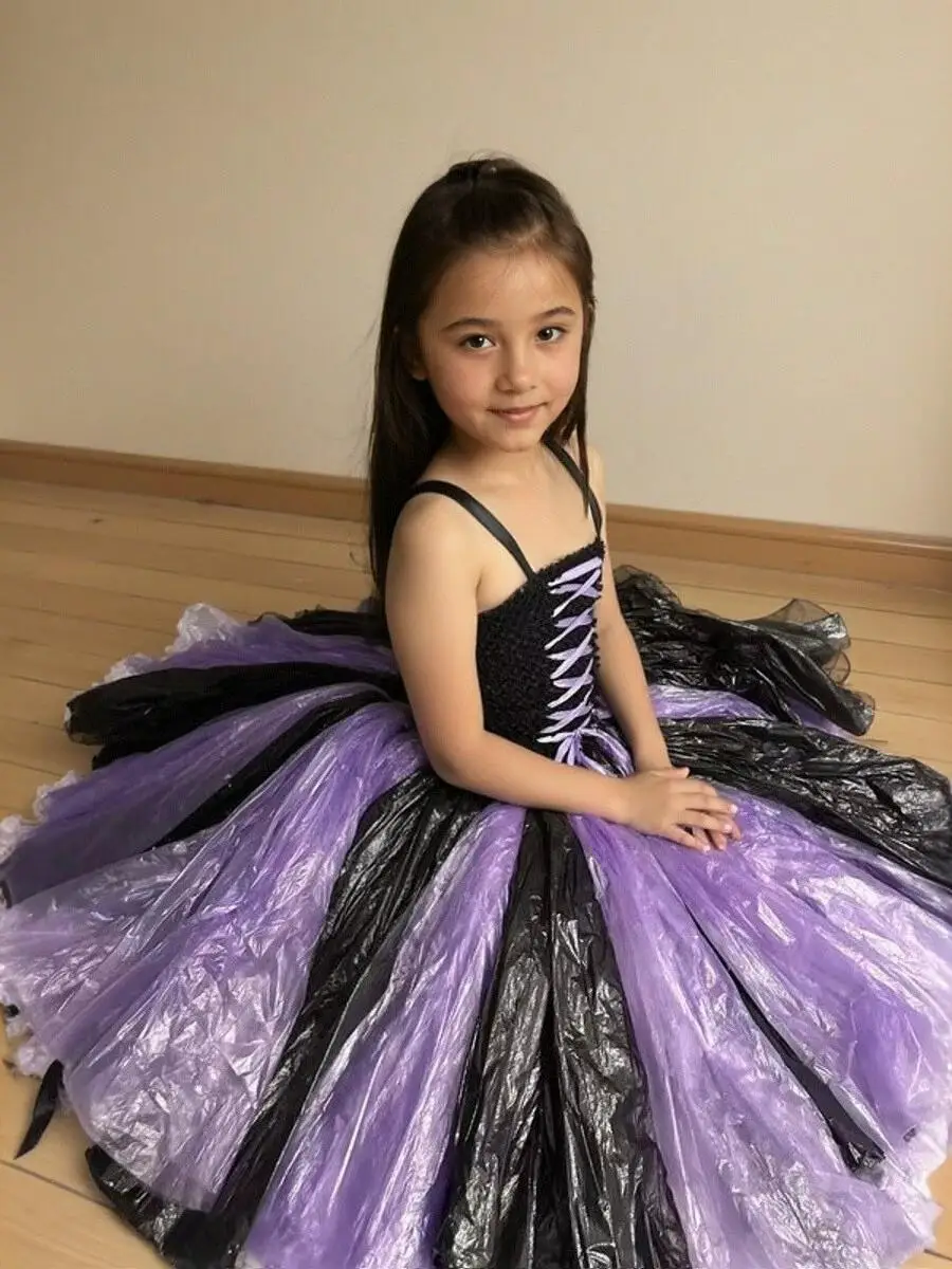 로우인 어린이 소녀 환경 친화적 수공예 재료 반제품 창의적인 유치원 공연