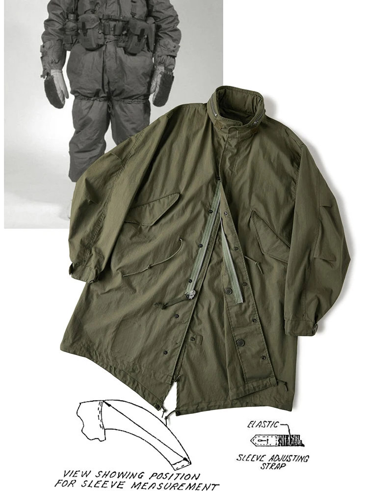 Rugged Bronson M-65 Fishtail Parka with Hidden Hood Military