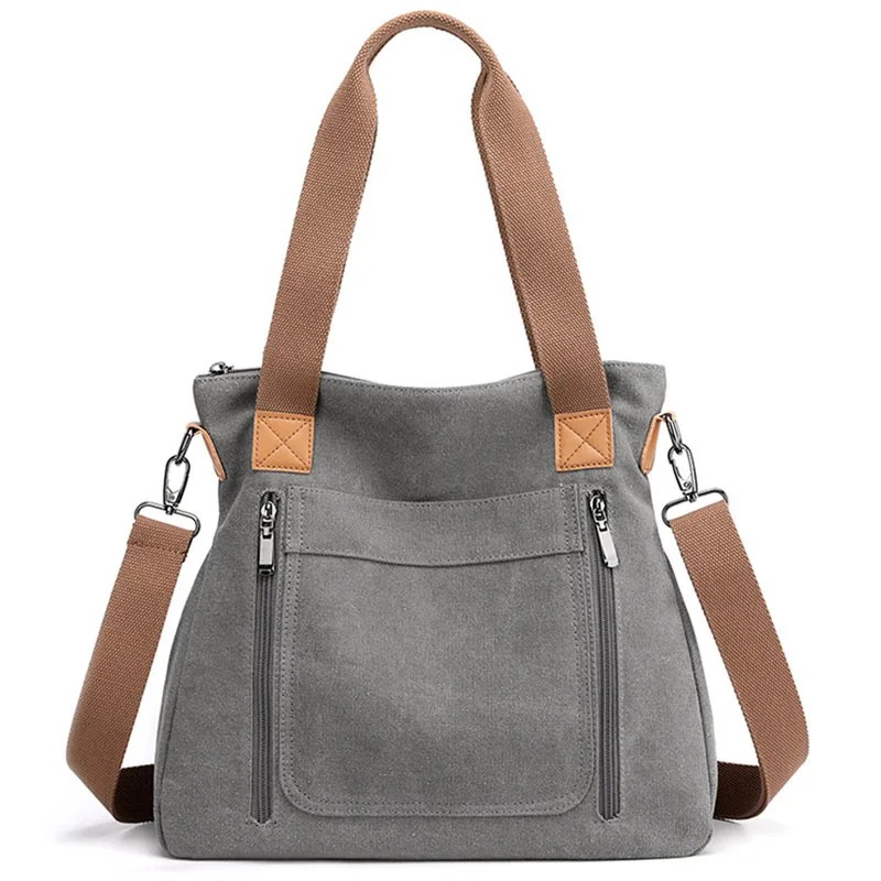 

Women Canvas shoulder Bag Casual Fashion Large Capacity Cross-body Bag luxury brand top handle bags crossbody bag bolsos mujer