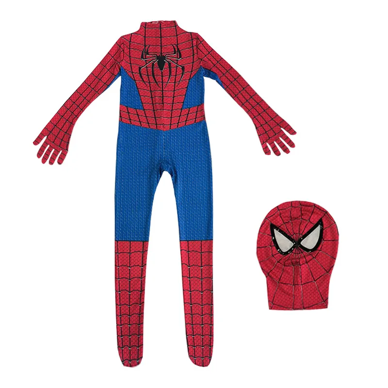 Costume Spiderman per bambini Zentai Suit Spider Man in The Spider Verse Miles Morales Superhero Cosplay body tute per adulti