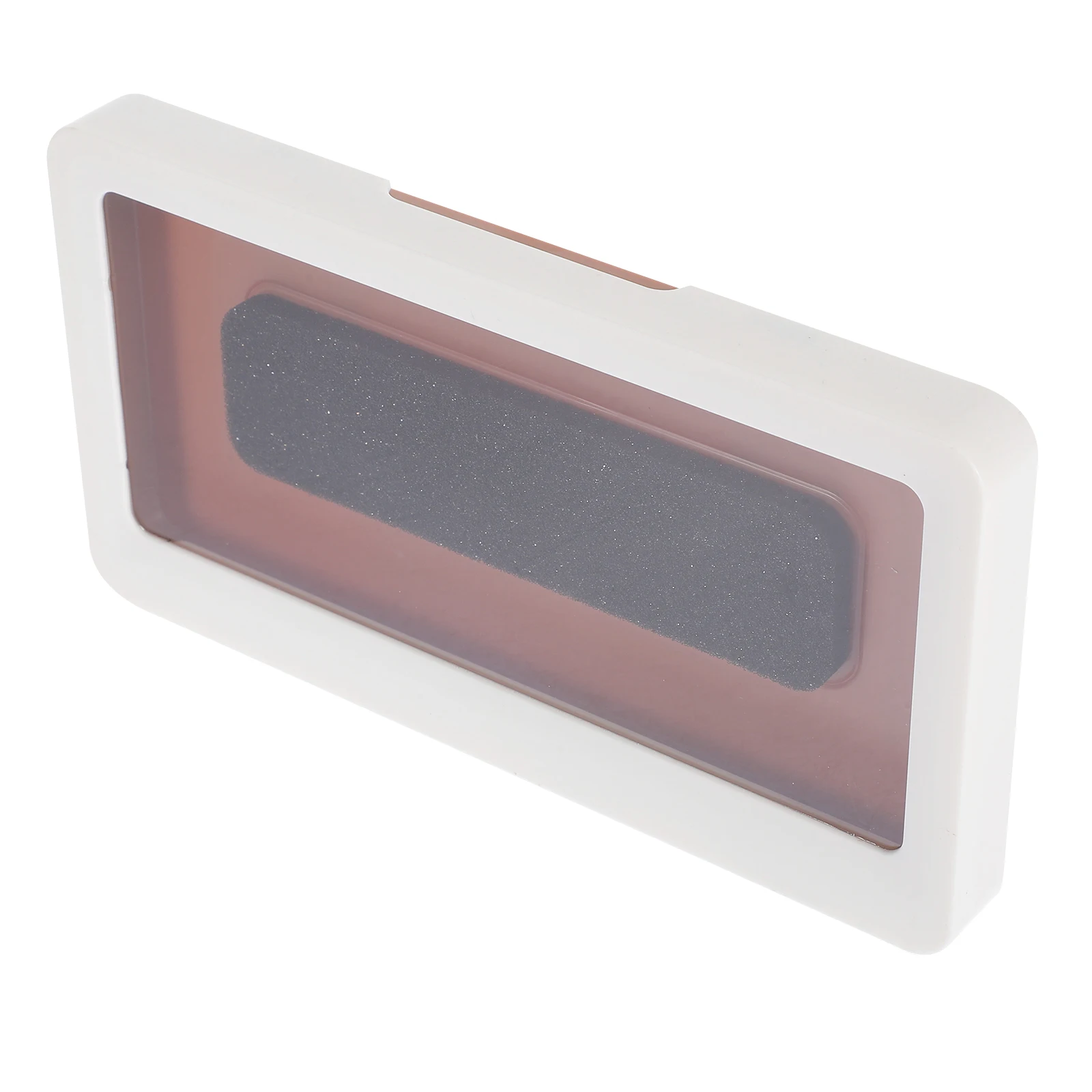 

Waterproof Holder Flat Box Shower Mount Free Punching Wall Case White Bathroom Fog Window Soft