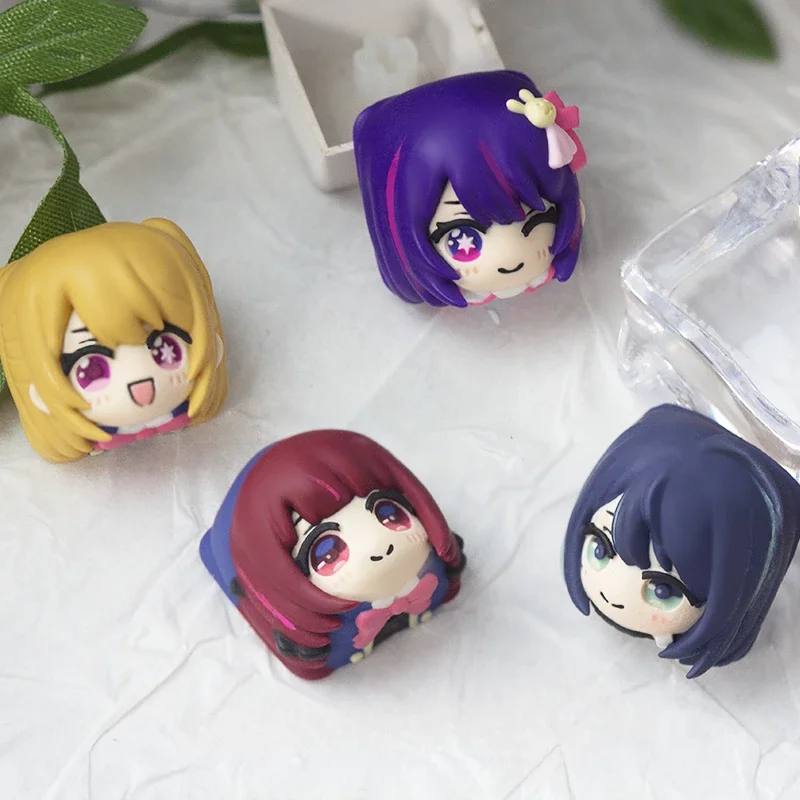 Hoshino Rubii Key Cap Resin Artisan Keyboard Caps Custom Hoshino Ai Handmade Anime Keycaps for Mechanical Keyboard Arima Kana