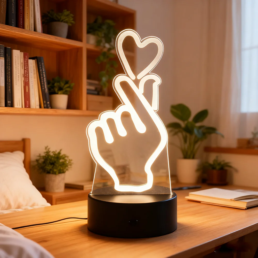 

7/16 Colors Changing Night Light USB Powered Remote Control LED Table Lamp Party Birthday Gift Living Room kids Lampara
