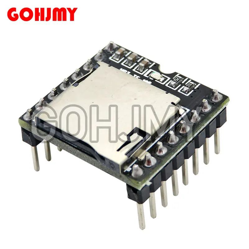 10pcs/lot DFPlayer Mini MP3 Player Module MP3 Voice Decode Board Supporting TF Card U-Disk IO/Serial Port/AD for arduino