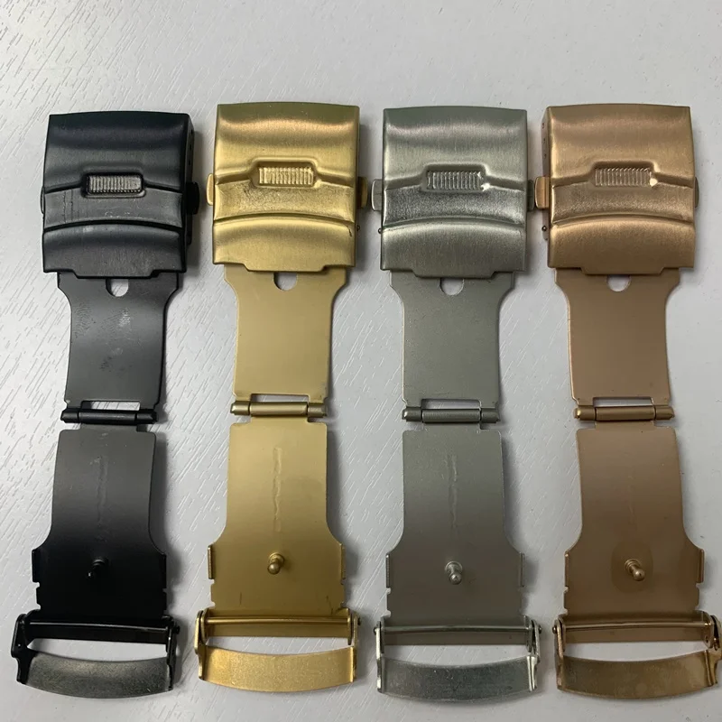 Orologi in acciaio inossidabile fibbie fibbia di distribuzione per cinturino cinturino con chiusura a bottone accessori per cinturino 16mm 18mm 20mm 22mm 24mm
