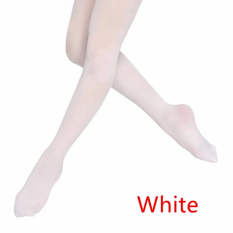 Collants moulants pour enfants, taille XSC, blanc, classique, rose, couleur chair, bas, leggings, entraînement de Ballet, Jazz, ballerine