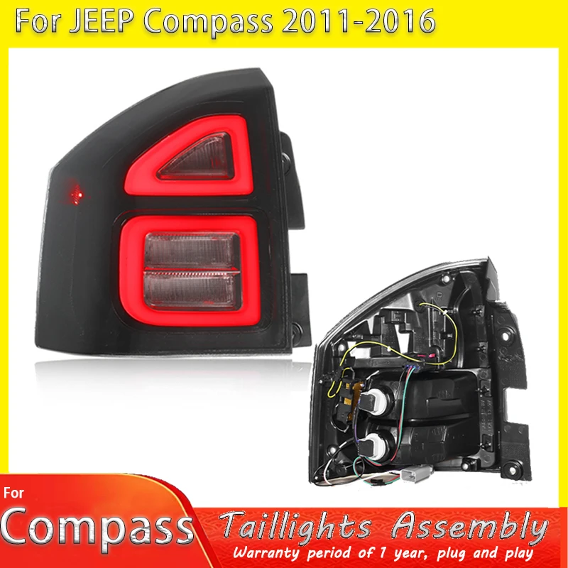 

For Jeep Compass 2011-2016 Car Rear Tail Light Assembly LED driving light turn warning Car Accessories