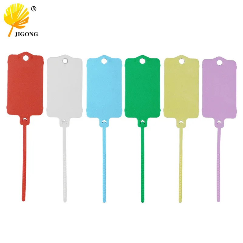 Mark label cable tie Color signage Integrated hanging label Plastic tag Reusable classification Seal cable tie