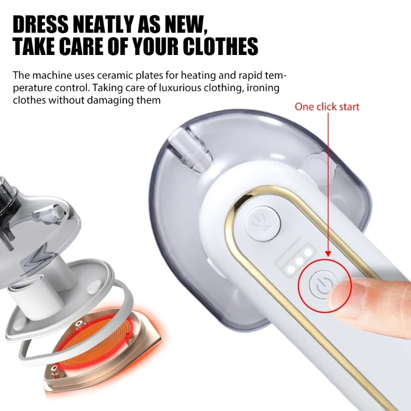 Steam Ironing Machines Handheld Travel Steamers for Clothes Steam Iron For Travel