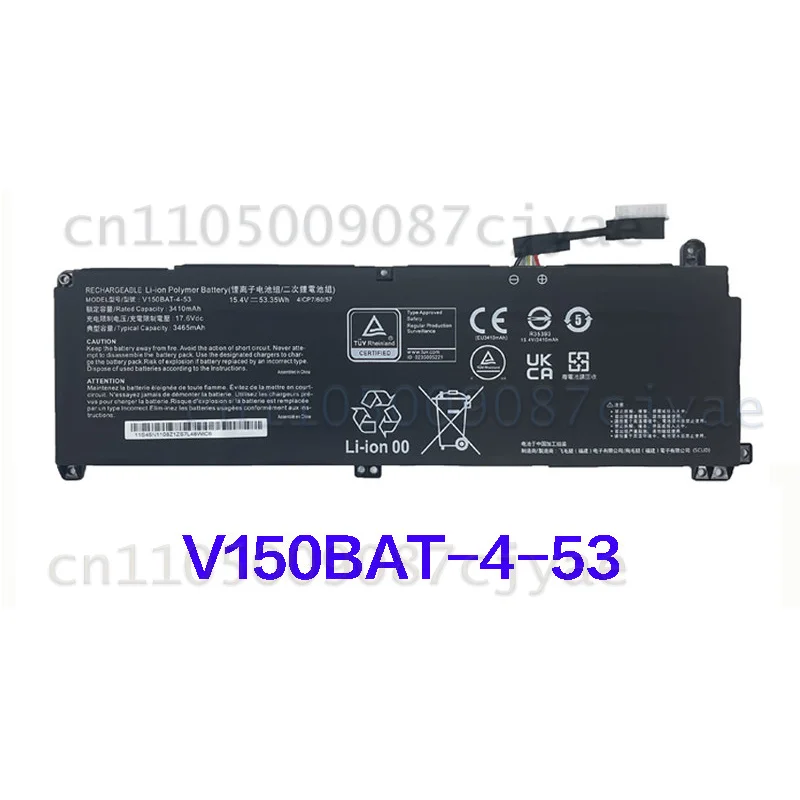 For Hasee Z7‑DA7NS DA5NP DA5NS DA5NB Laptop Replacement Battery V150BAT‑4‑53