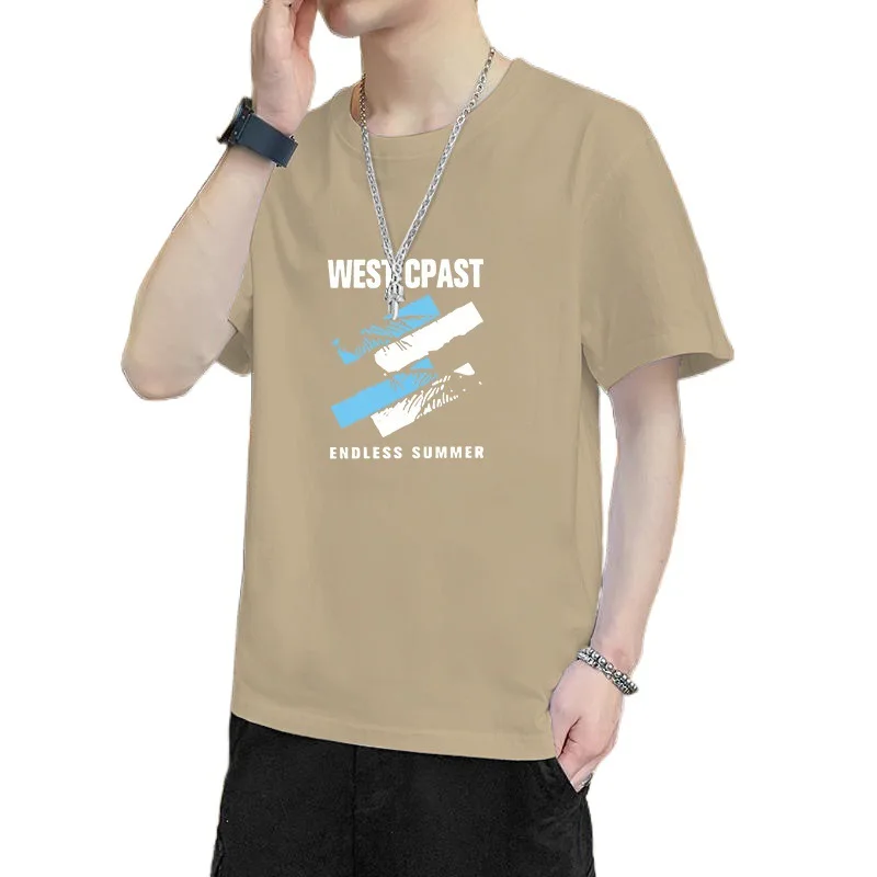 

Cool Men's ort Sve T-irt Ice Silk round Ne Base irt Casual Versatile ort T-irt for Summer Faion Urban Sle