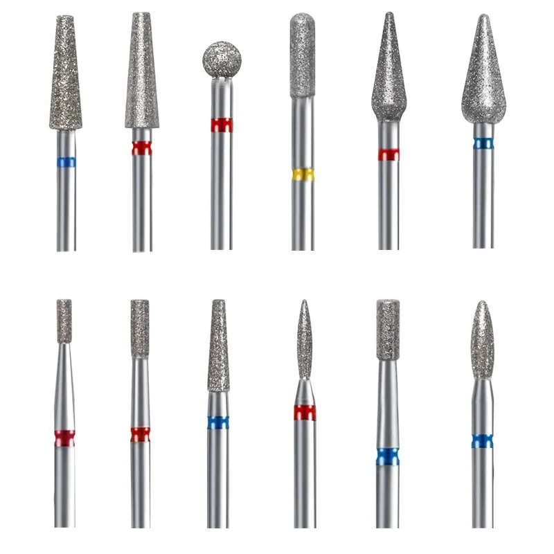 Diamond Nail Drill Bit, Fresas Elétricas para Pedicure, Arquivos de Manicure, Burr de Cutícula, Ferramentas Limpas Acessórios, 1Pc