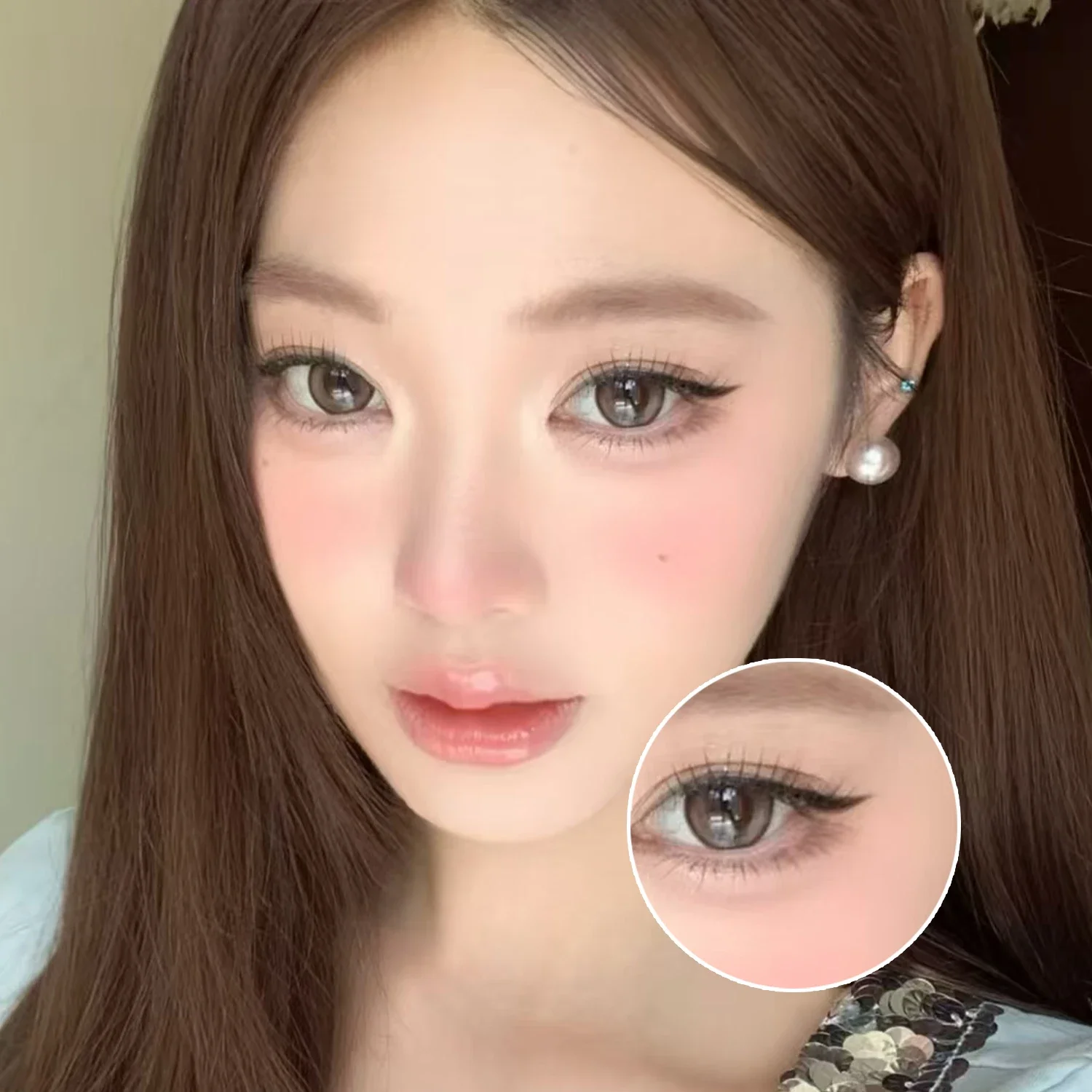 رؤوس مزدوجة كحل ختم أسود براون ماكياج عيون قالب أداة مقاوم للماء طويلة الأمد العين اينر تمديد كوميستيك #6