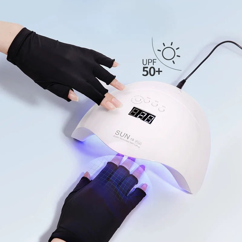 Nail Art Glove UV Protection Glove Anti UV Radiation Protection Gloves Protecter For Nail Art Gel UV LED Lamp Tool