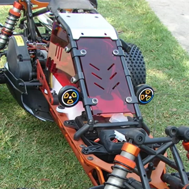 Decoratievensters Voorruit Windscherm Stofbord voor 1:5 HPI ROVAN KM Baja 5B