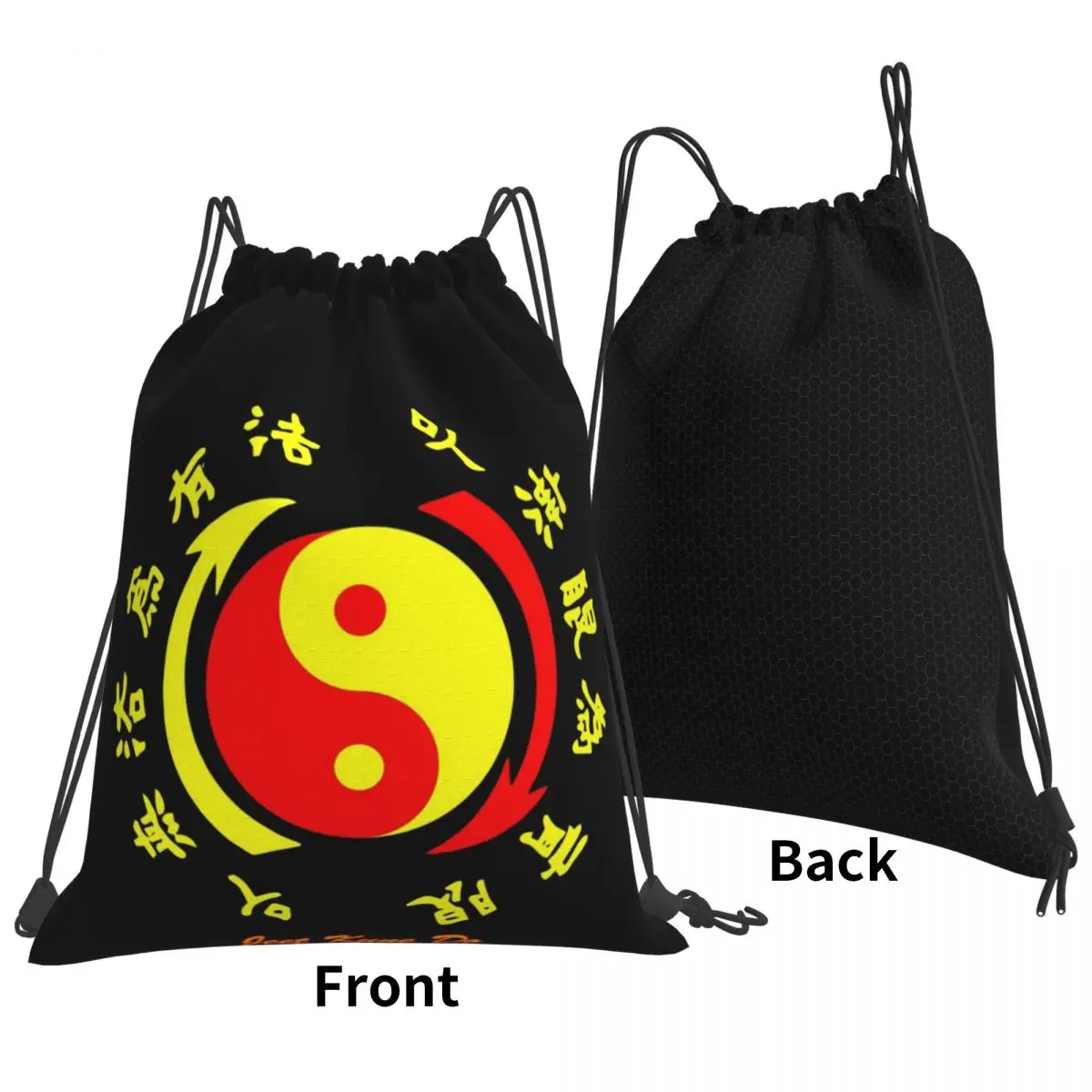 Jeet Kune Do Martial Art Academy 1967 Wing Chun Legend 3 Backpacks Portable Drawstring Bundle Pocket Shoes Bag Book Bags