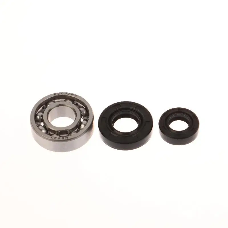 4Pcs/set Crankshaft Oil Seal Grooved Ball Bearing Kit For CG430 520 TL43 TL52 Brush Cutter & Grass Trimmer